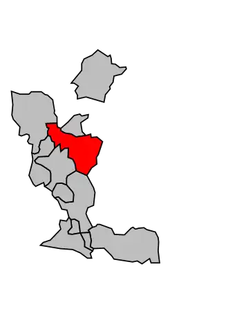 Kanton na mapě arrondissementu Avignon