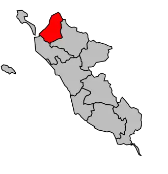 Kanton na mapě arrondissementu Les Sables-d'Olonne