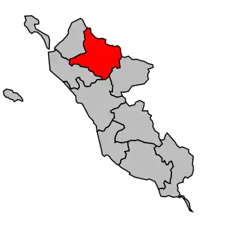 Kanton na mapě arrondissementu Les Sables-d'Olonne