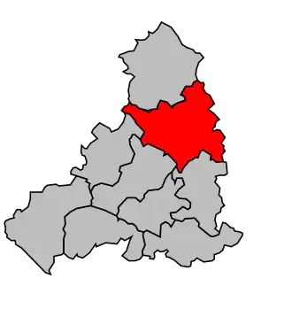 Kanton na mapě arrondissementu Fontenay-le-Comte