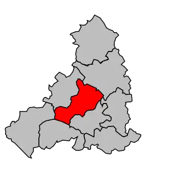 Kanton na mapě arrondissementu Fontenay-le-Comte