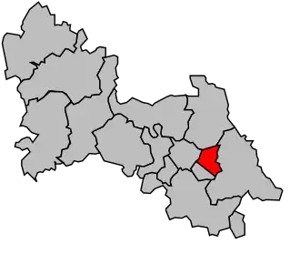 Kanton na mapě arrondissementu Châtellerault