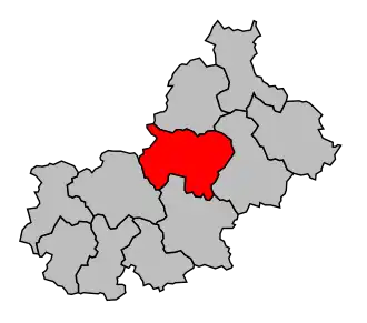 Kanton na mapě arrondissementu Montmorillon