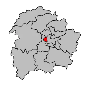 Kanton na mapě arrondissementu Poitiers