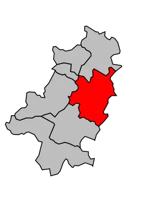 Kanton na mapě arrondissementu Rochechouart