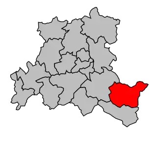 Kanton na mapě arrondissementu Épinal