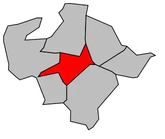 Kanton na mapě arrondissementu Boulogne-Billancourt