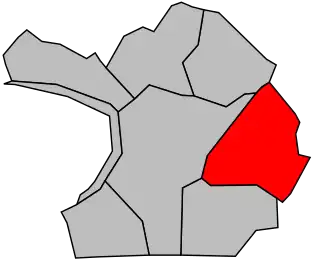 Kanton na mapě arrondissementu Saint-Denis
