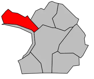 Kanton na mapě arrondissementu Saint-Denis