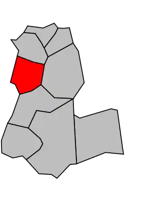Kanton na mapě arrondissementu L'Haÿ-les-Roses