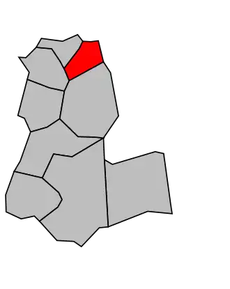Kanton na mapě arrondissementu L'Haÿ-les-Roses