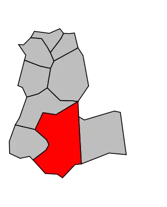 Kanton na mapě arrondissementu L'Haÿ-les-Roses