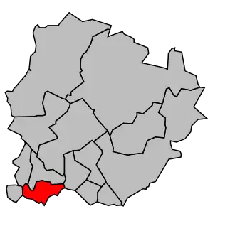 Kanton na mapě arrondissementu Sarcelles