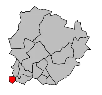 Kanton na mapě arrondissementu Sarcelles