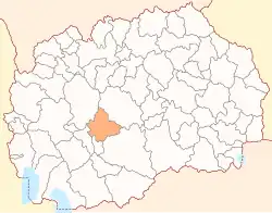 Poloha opštiny Dolneni