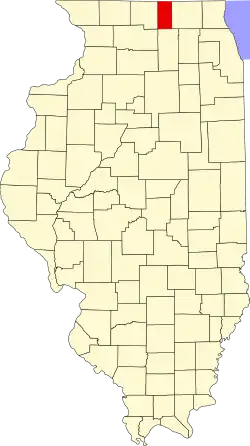 Boone County na mapě Illinois