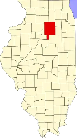 LaSalle County na mapě Illinois