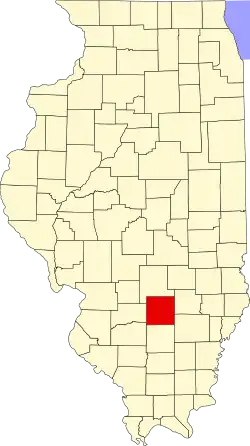 Marion County na mapě Illinois