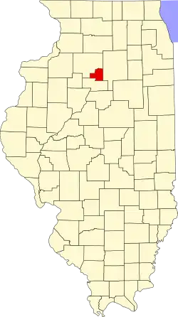 Putnam County na mapě Illinois