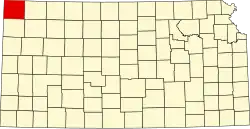 Cheyenne County na mapě Kansasu