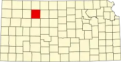 Graham County na mapě Kansasu