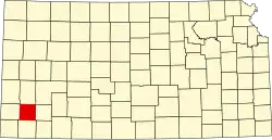 Grant County na mapě Kansasu