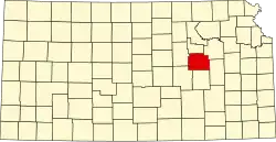 Morris County na mapě Kansasu