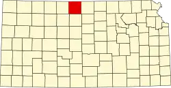 Smith County na mapě Kansasu