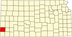 Stanton County na mapě Kansasu
