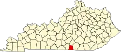Clinton County na mapě Kentucky