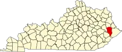 Carlisle County na mapě Kentucky