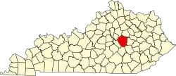 Madison County na mapě Kentucky
