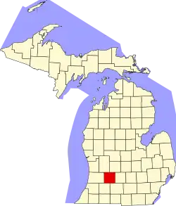 Barry County na mapě Michiganu