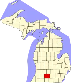Calhoun County na mapě Michiganu
