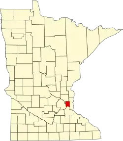 Ramsey County na mapě Minnesoty