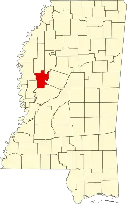 Humphreys County na mapě Mississippi