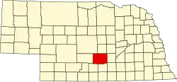 Buffalo County na mapě Nebrasky