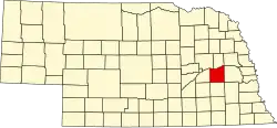 Butler County na mapě Nebrasky