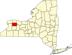 Genesee County na mapě New Yorku