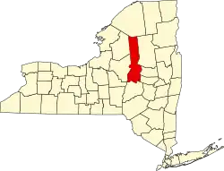 Herkimer County na mapě New Yorku