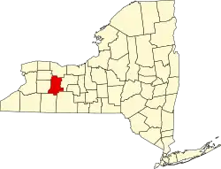 Livingston County na mapě New Yorku