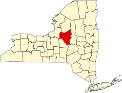 Oneida County na mapě New Yorku