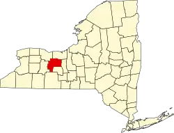 Ontario County na mapě New Yorku