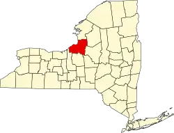 Oswego County na mapě New Yorku