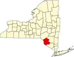 Sullivan County na mapě New Yorku