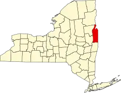 Otsego County na mapě státu New York