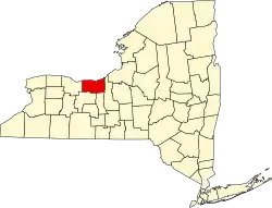 Wayne County na mapě New Yorku