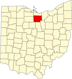 Huron County na mapě Ohia