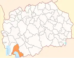 Poloha opštiny Resen