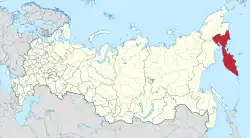 Petropavlovsk-Kamčatskij na mapě